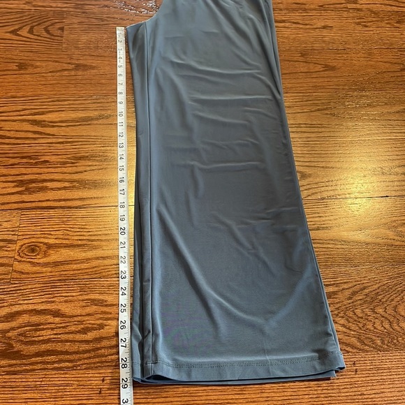 IMAN global chic gray wide leg SHORT pull on pants relaxed fit size Large short - Picture 12 of 12